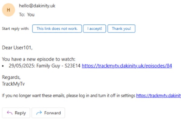 Email Notifications